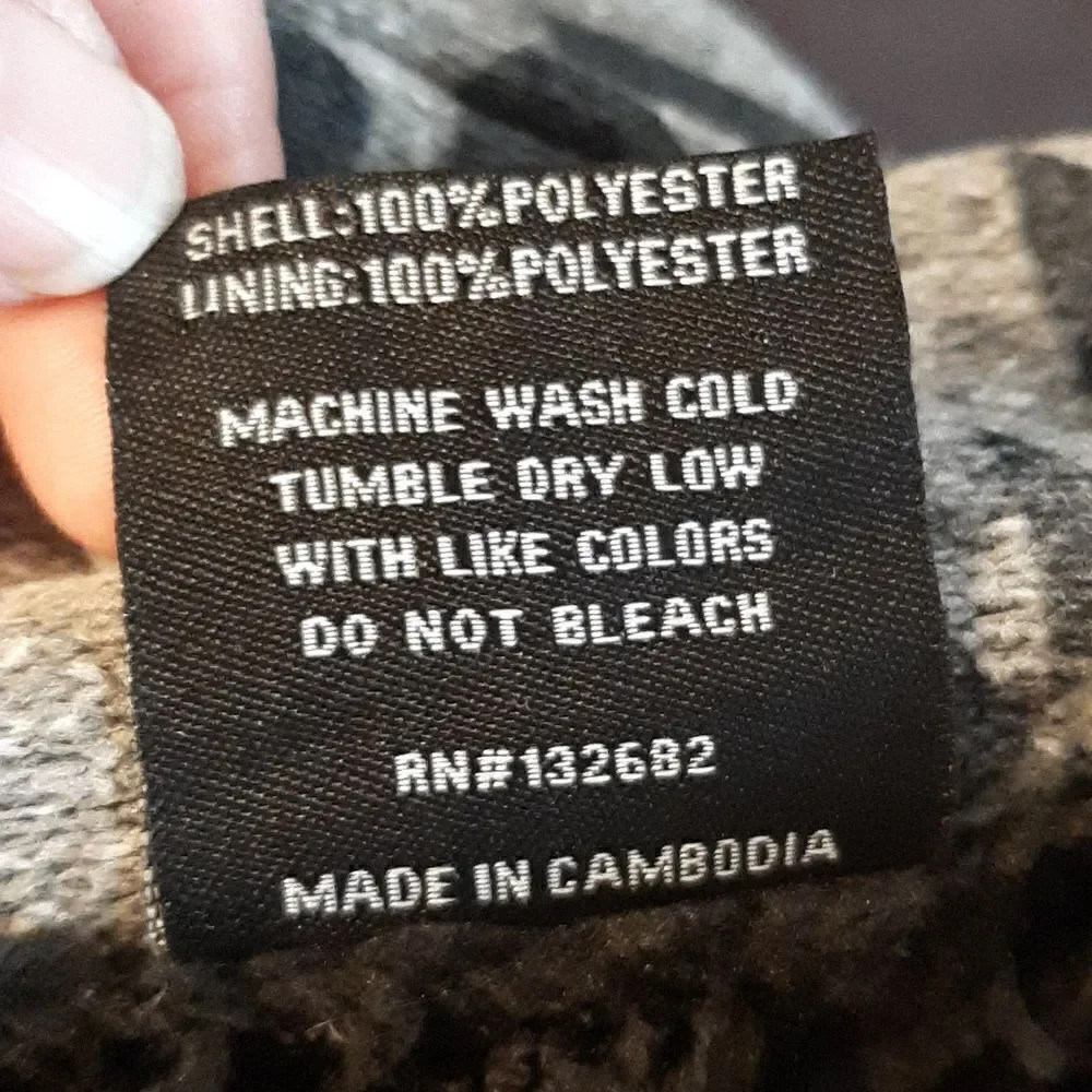 Original Deluxe Supply Black and Gray Cozy Jacket